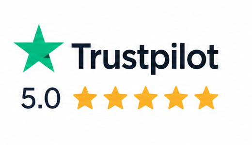 Trustpilot 5.0 out of 5 rating